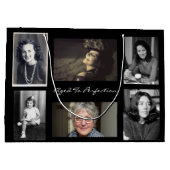 セブン写真パーソナライズされた抱き枕 ラージペーパーバッグ (裏面)