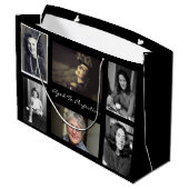 セブン写真パーソナライズされた抱き枕 ラージペーパーバッグ (裏面アングル)