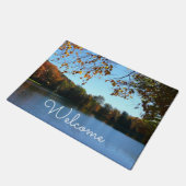 セブン春秋の木と池 ドアマット (アングル)