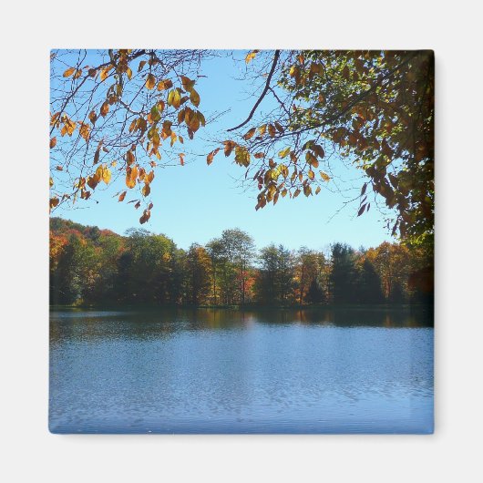 セブン春秋の木と池 マグネット (正面)