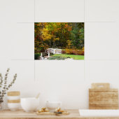 セブン春秋ブリッジI秋の風景 ポスター (キッチン)