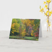 セブン春秋ブリッジII秋の風景 カード (黄色い花)