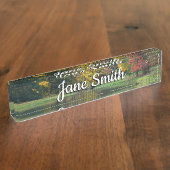 セブン春秋ブリッジII秋の風景 デスクネームプレート (側面)