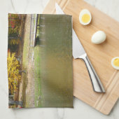 セブン春秋ブリッジIII秋の風景 キッチンタオル (四つ折り)