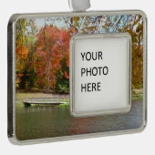 セブン春秋ブリッジIII秋の風景 シルバープレートフレームオーナメント (右)