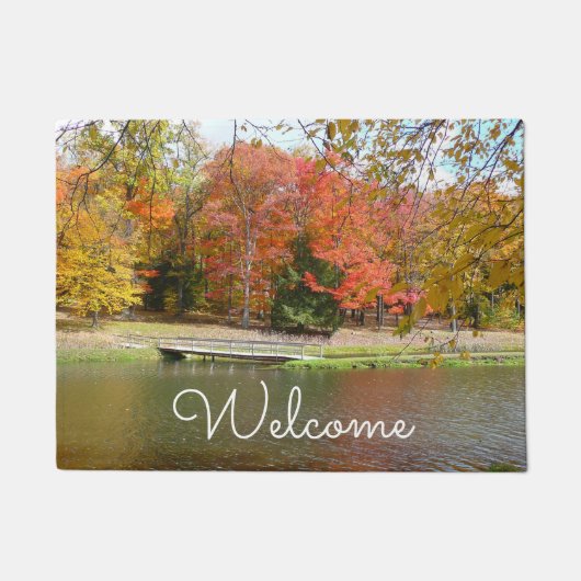 セブン春秋ブリッジIII秋の風景 ドアマット (正面)