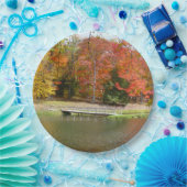 セブン春秋ブリッジIII秋の風景 ペーパープレート (パーティー)