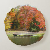 セブン春秋ブリッジIII秋の風景 ラウンドクッション (裏面)