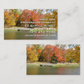 セブン春秋ブリッジIII秋の風景 名刺 (正面/裏面)