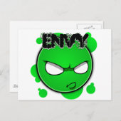 セブン罪顔 – エンビー ポストカード (正面/裏面)