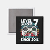 セブン7年BDayソンボーイおもしろいゲーマー7年Bi マグネット (正面/裏面)