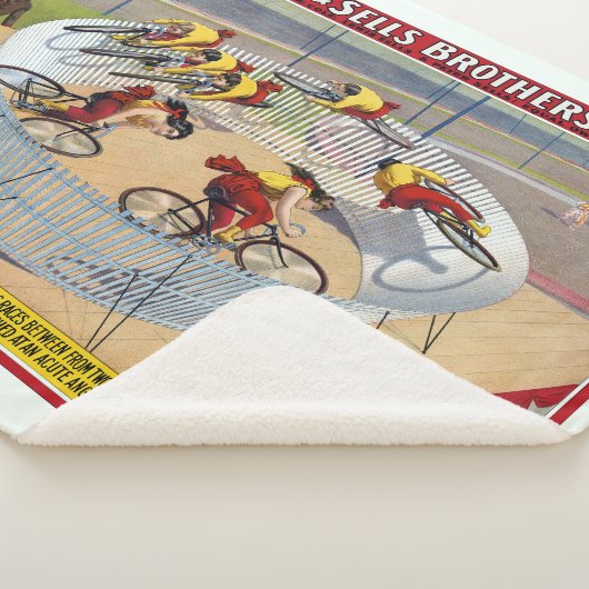 セブン・ゲイネルズのサーカスのポスター自転車に乗る シェルパブランケット (3/4)