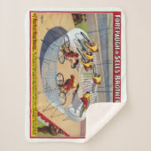 セブン・ゲイネルズのサーカスのポスター自転車に乗る シェルパブランケット (正面)