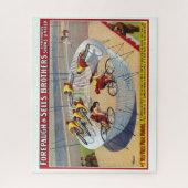 セブン・ゲイネルズのサーカスのポスター自転車に乗る ジグソーパズル (縦)