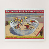 セブン・ゲイネルズのサーカスのポスター自転車に乗る ジグソーパズル (横)