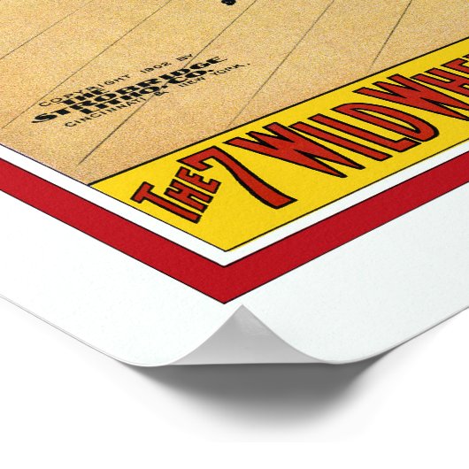 セブン・ゲイネルズのサーカスのポスター自転車に乗る ポスター (角)