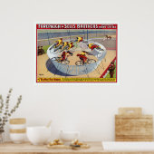 セブン・ゲイネルズのサーカスのポスター自転車に乗る ポスター (キッチン)