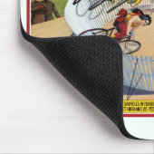 セブン・ゲイネルズのサーカスのポスター自転車に乗る マウスパッド (コーナー)