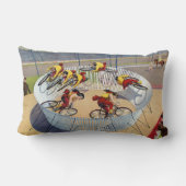 セブン・ゲイネルズのサーカスのポスター自転車に乗る ランバークッション (裏面)