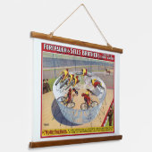 セブン・ゲイネルズのサーカスのポスター自転車に乗る 吊り下げ型タペストリー (傾斜あり)