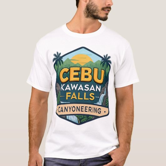 セブ カワサン滝 カニオニアリング Tシャツ (正面)
