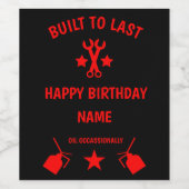 セプタリアン70th誕生日パーティー ワインラベル (シングルラベル)