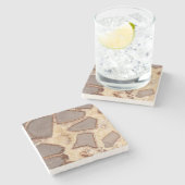 セプタリア小結節興味深い岩 ストーンコースター (横)