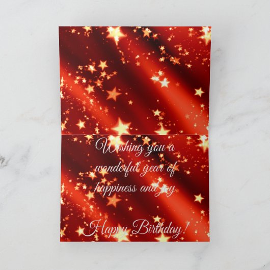 セプテンバー誕生日おもしろい引用文 カード (内部)