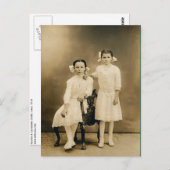 セベラ&キャサリン・ラール、1910年頃 ポストカード (正面/裏面)