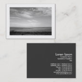 セベルンエスタリアアットペナルスB&W (縁ど) 名刺 (正面/裏面)