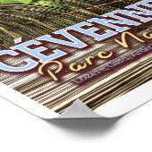 セベンヌ国立公園 – フランス，ガール，ロゼレ ポスター (角)