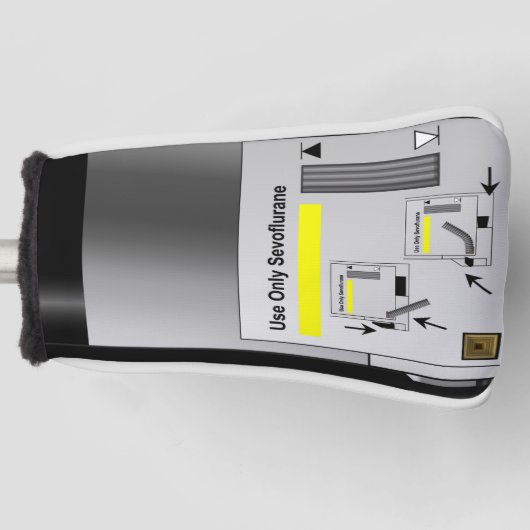 セボフルラン気化器 ゴルフヘッドカバー (正面)