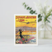 セマインデアビエーションデリヨンフランスヴィンテージポスター ポストカード (スタンド正面)