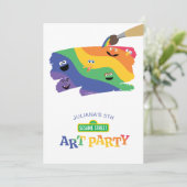 セマストリートパルレインボーアートパーティの招待状 招待状 (スタンド正面)