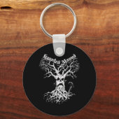 セマタリーマーチ。デザイン幽霊ツリー。マウン幽霊のよく出るト キーホルダー (正面)