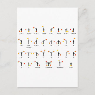 セマフォフラグチャート ポストカード