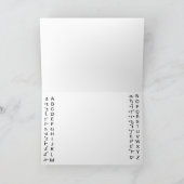 セマフォ誕生日カード カード (内部)