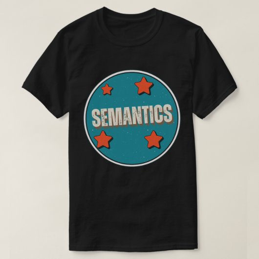 セマンティクス Tシャツ (デザイン正面)