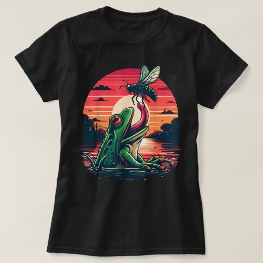 セミおもしろいダカムバックツアーカエルCicada F Tシャツ (デザイン正面)