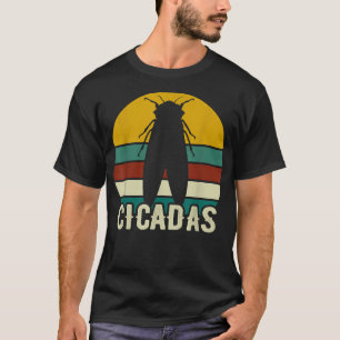 セミおもしろいダス昆虫恋人レトロヴィンテージセミ Tシャツ