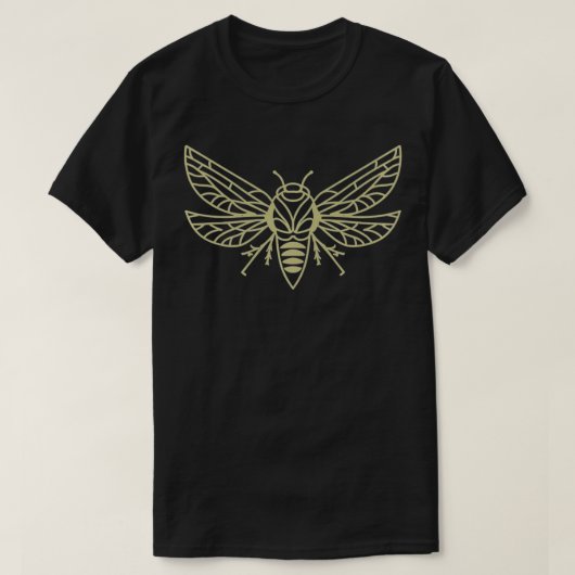 セミおもしろいダバグ虫サマー自然恋人Graphi Tシャツ (デザイン正面)