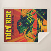 セミが目を覚ます シェルパブランケット (正面(横))