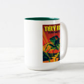 セミが目を覚ます ツートーンマグカップ (正面右)