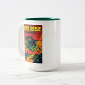 セミが目を覚ます ツートーンマグカップ (正面左)