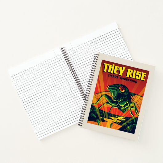 セミが目を覚ます ノートブック (内部)