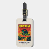 セミが目を覚ます ラゲッジタグ (正面縦)