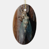 セミが羽を乾かす セラミックオーナメント (右)