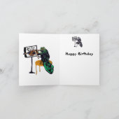 セミのカサンドラが郵便を受け取る サンキューカード (内部)