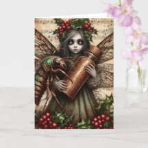 セミのクリスマス妖精コラージュ