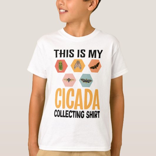 セミのシャツだ子供へ Tシャツ (正面)